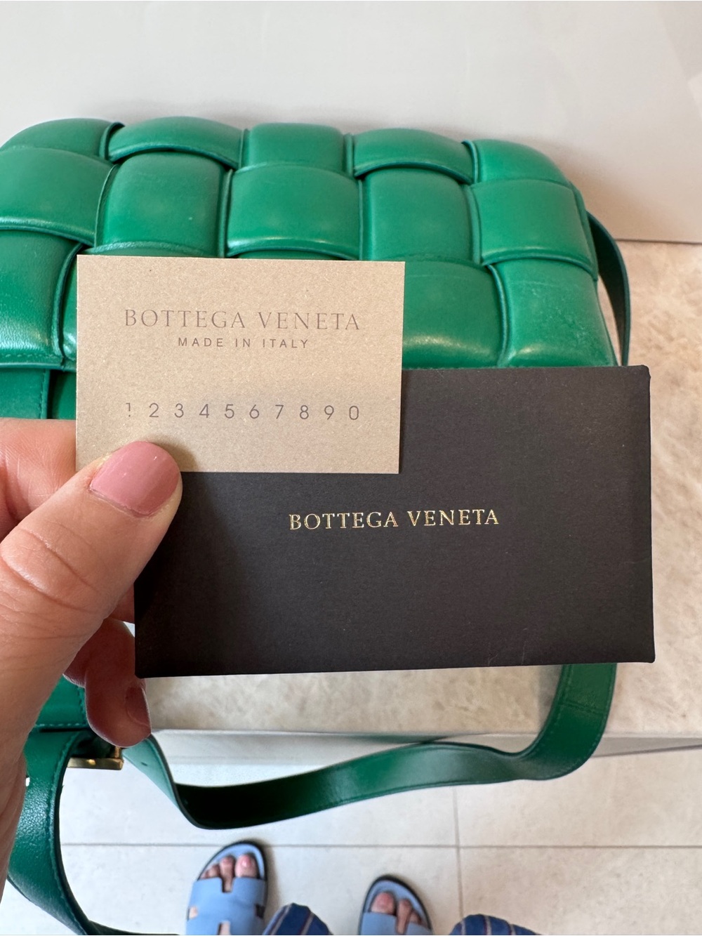 Bottega Veneta Padded Casette in ‘Racing Green’ Woven Leather Cross Body Bag - Picture 14 of 16